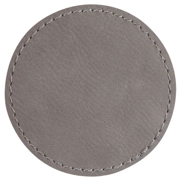 Laser Engraved Round Patch 2.5" (Iron-on) Grey Thumbnail