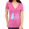 Tultex 214 - Ladies' Slim Fit Fine Jersey V-Neck Thumbnail