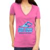 Tultex 214 - Ladies' Slim Fit Fine Jersey V-Neck Thumbnail