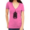 Tultex 214 - Ladies' Slim Fit Fine Jersey V-Neck Thumbnail