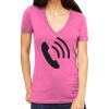 Tultex 214 - Ladies' Slim Fit Fine Jersey V-Neck Thumbnail