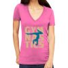 Tultex 214 - Ladies' Slim Fit Fine Jersey V-Neck Thumbnail